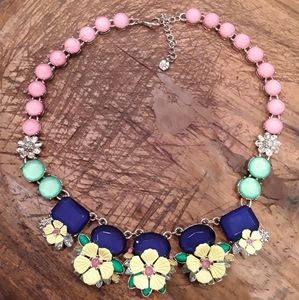Bright chunky statement necklace
